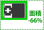 POSCAP贴装面积示意图 面积-66%