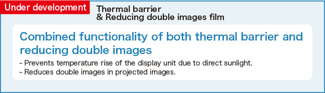 Thermal barrier & Reducing double images film