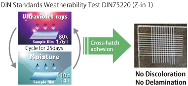 Weatherability Test and Cross-hatch adhesion Test