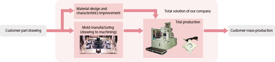 Total solution involving mold manufacturing