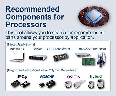 This tool allows you to search for recommended parts around your processor by application.