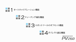「ロボットビジョン」 PV260 4つの機能概要のご紹介 - パナソニック
