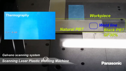 レーザー溶着機による樹脂溶着工程の状況 - パナソニック