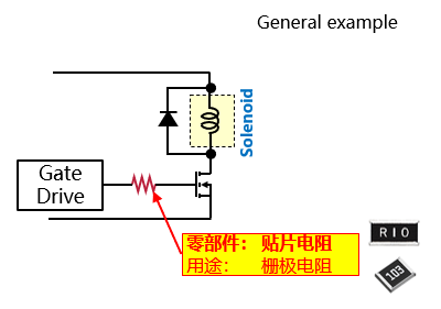 图7 在阀门驱动电路中使用的零部件